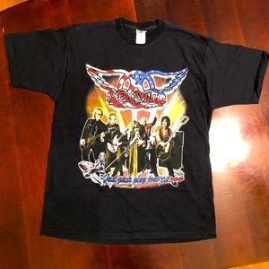 RARE Aerosmith JUST PUSH PLAY Tour Concert TShirt